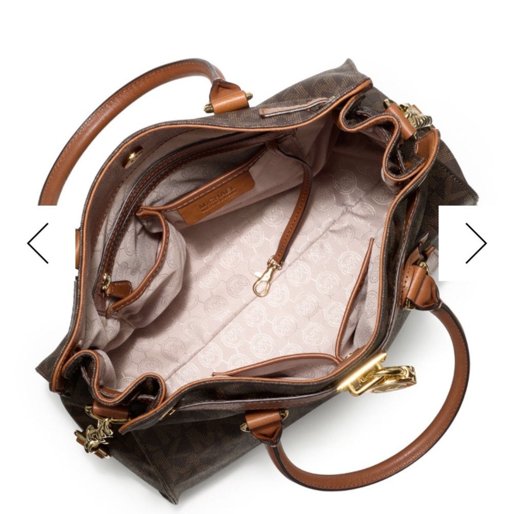 Michael Kors Authentic Brown Handbag/ Crossbody - Picture 2 of 6